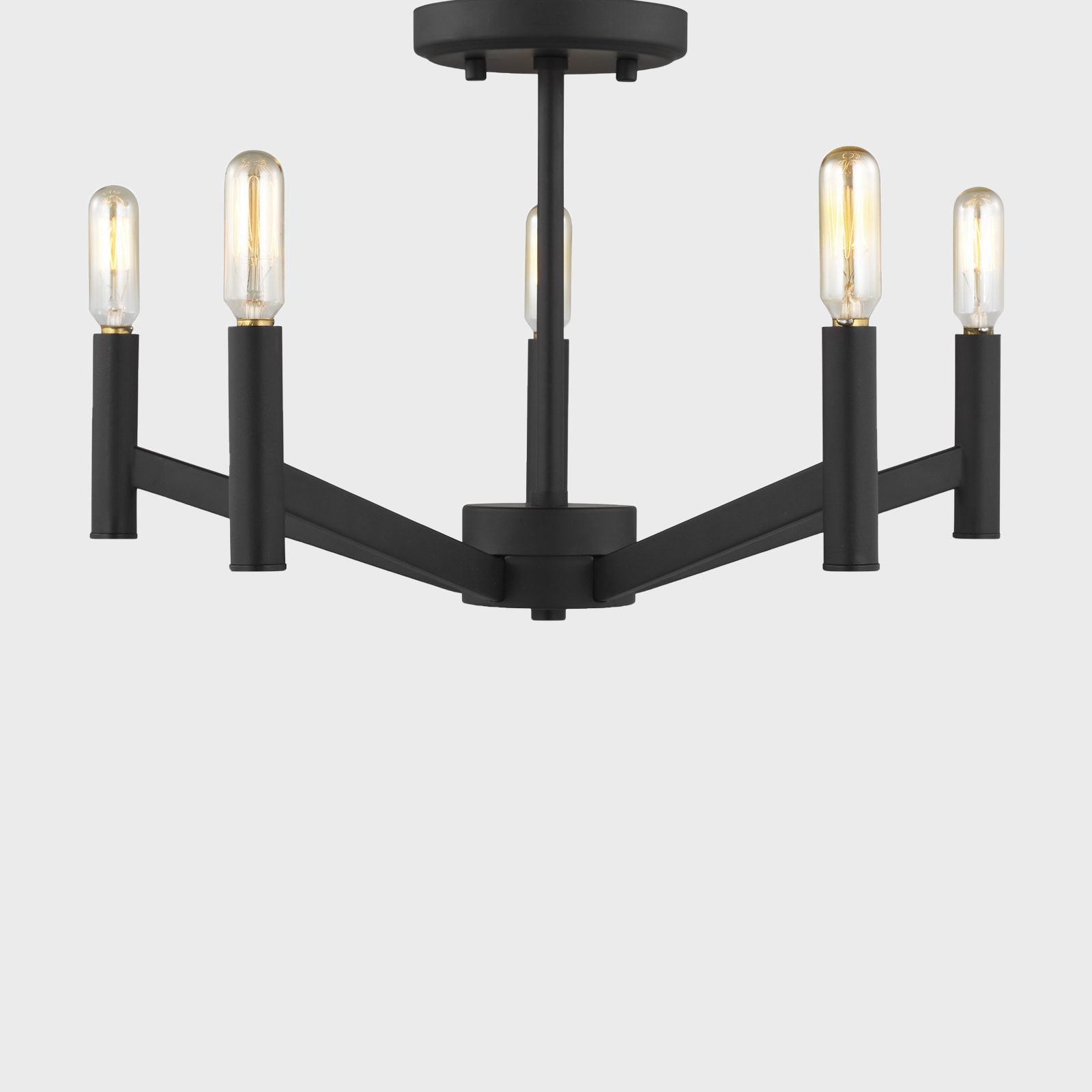 Five Light Semi Flush Mount Chandelier Ecomm Via Lightcenterinc