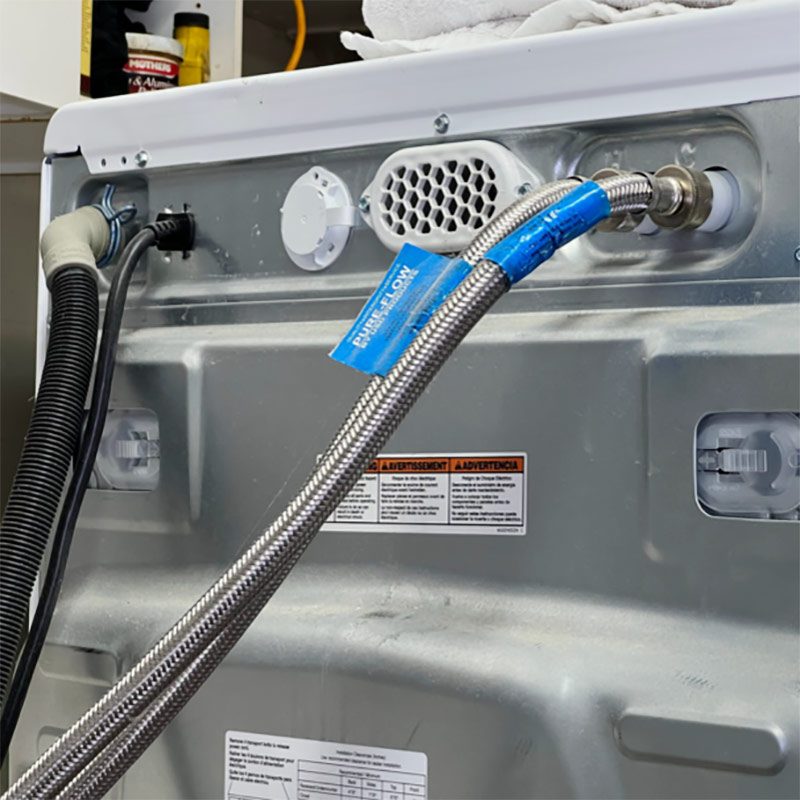 Turn water valves all the way off