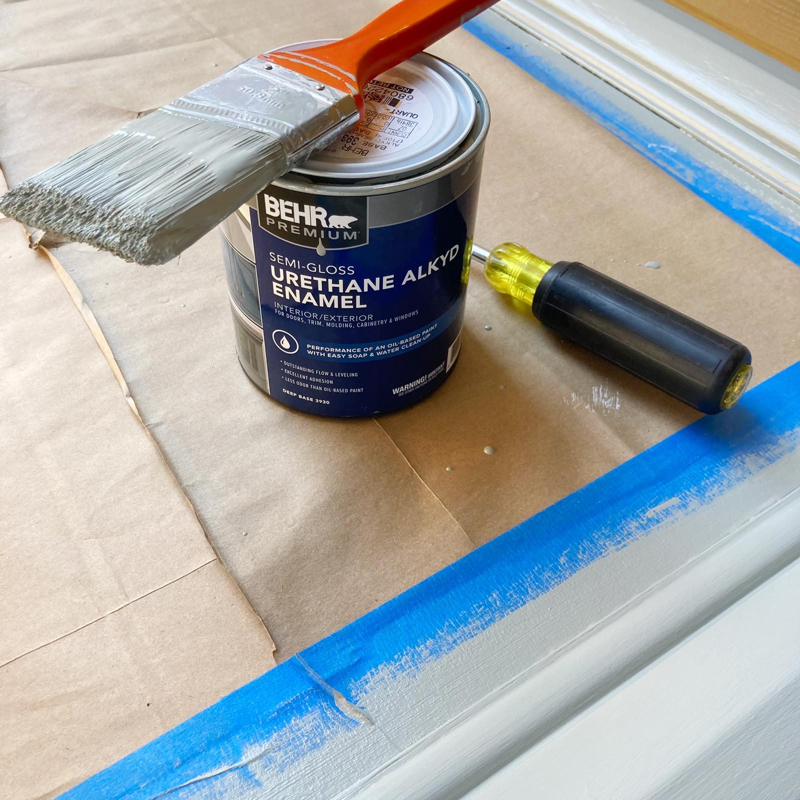 painting the frame