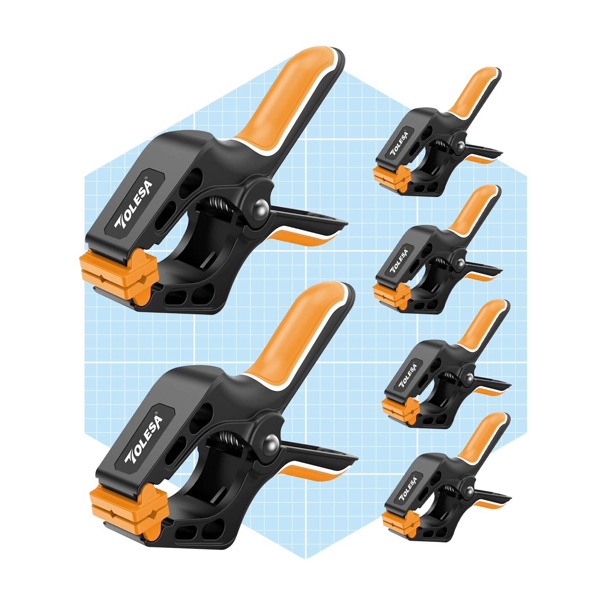 Tolesa 6 Piece Nylon Spring Clamp Ecomm Amazon.com