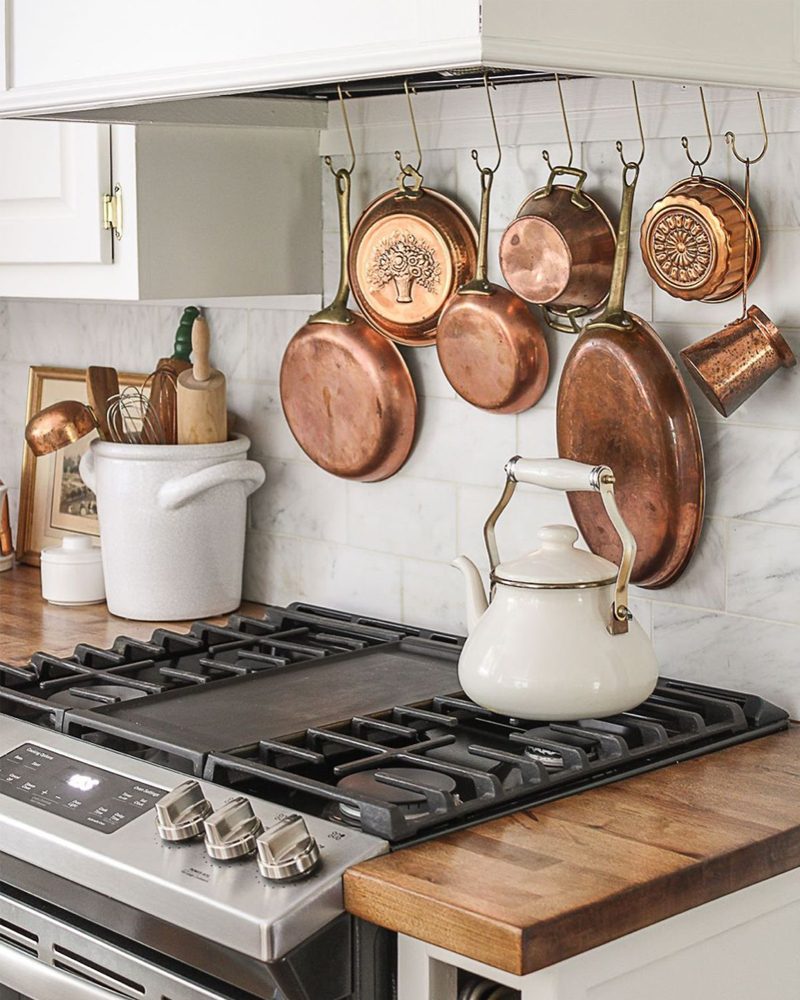 Copper Cookware Courtesy @sincerelymariedesigns Via Instagram