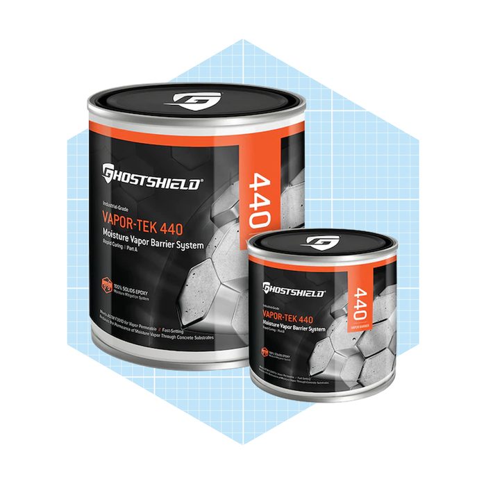 Two paint cans labeled 