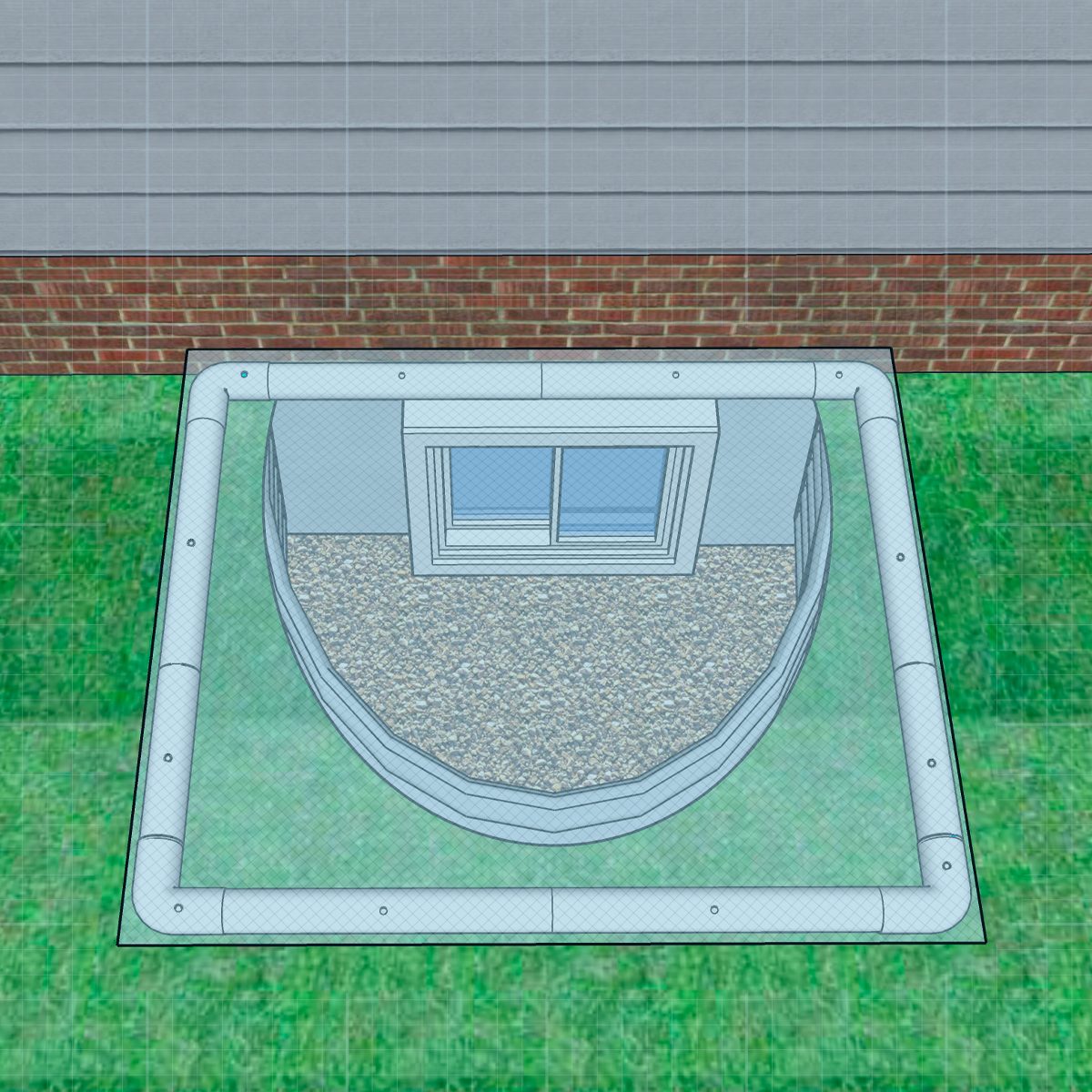 Fhm Lightweight Rain Protection Window Well Cover