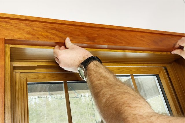 Cut and install your border strips