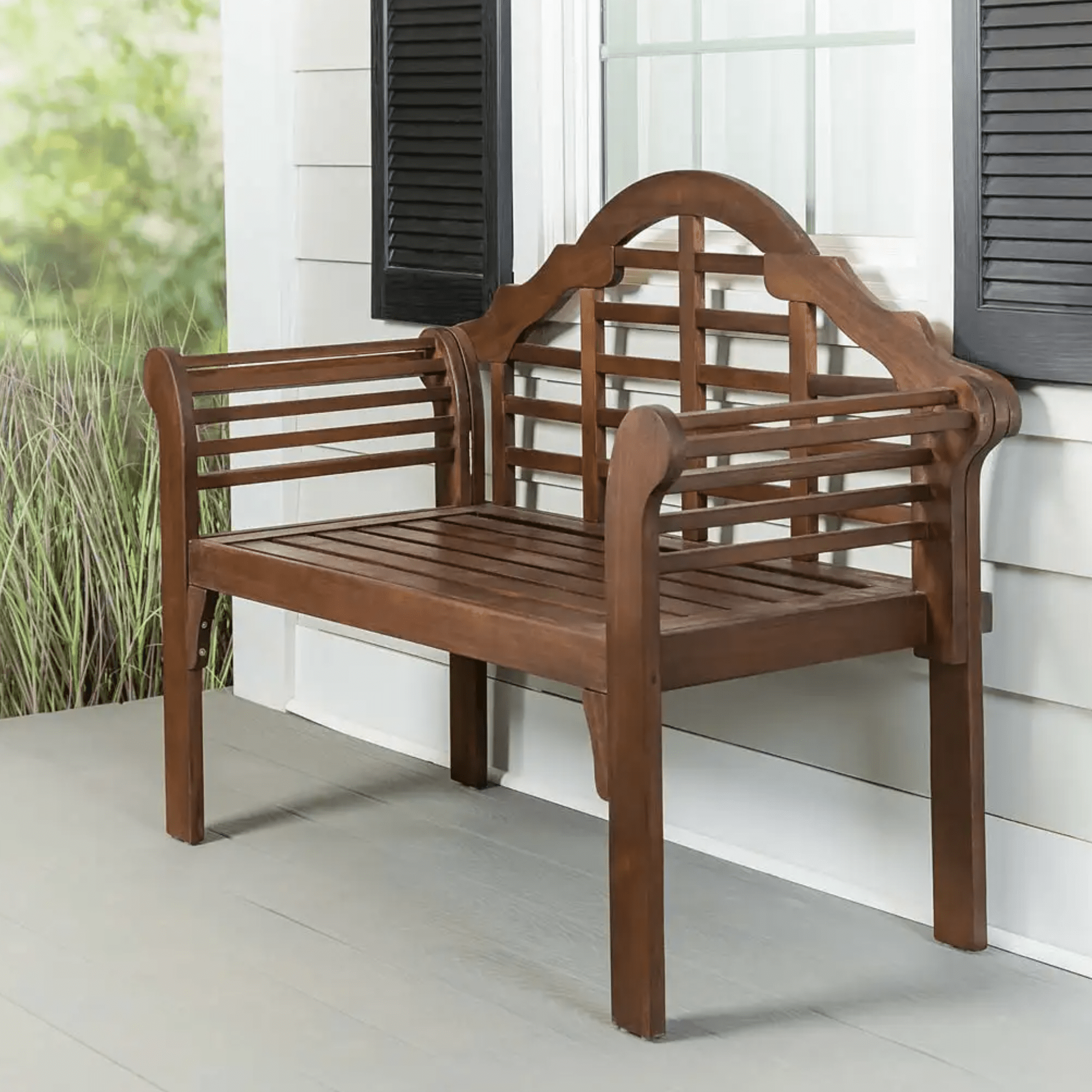 Classic Wood Garden Bench Ecomm Via Plowearth