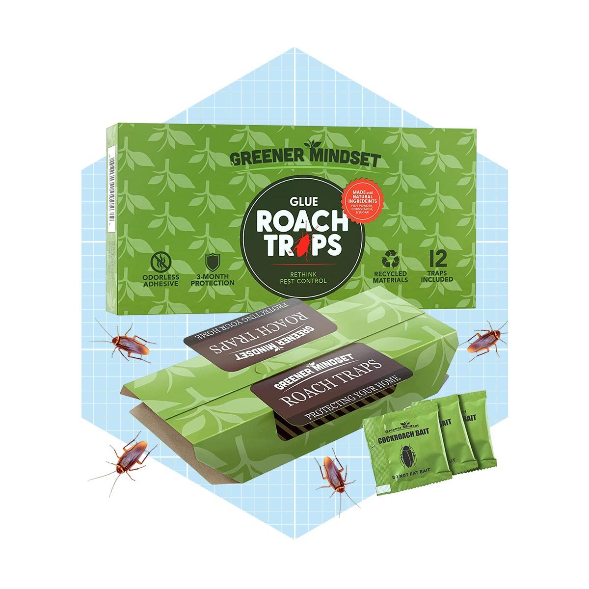 Greener Mindset Glue Roach Traps