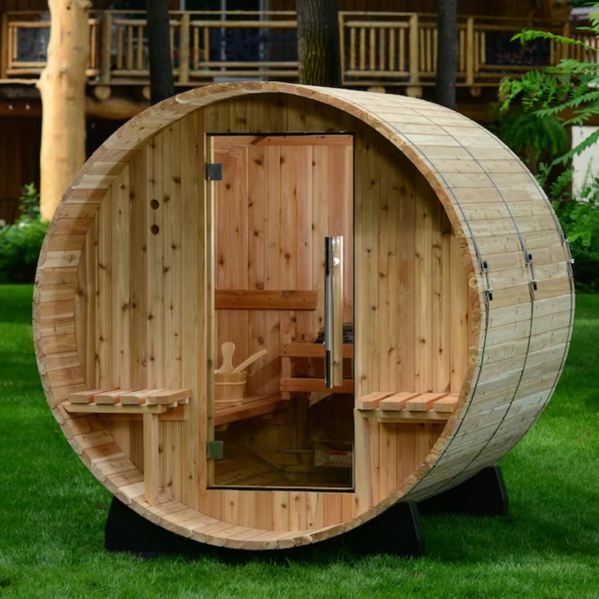 Almost Heaven Saunas 77 In H X 72 In W X 72 In D Western Cedar Ecomm Lowes.com