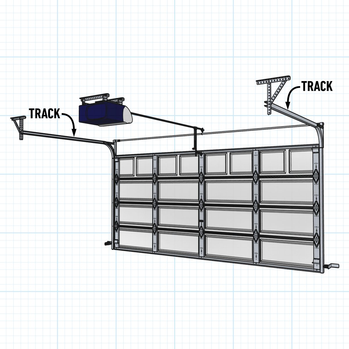 Overhead Track Is Misaligned