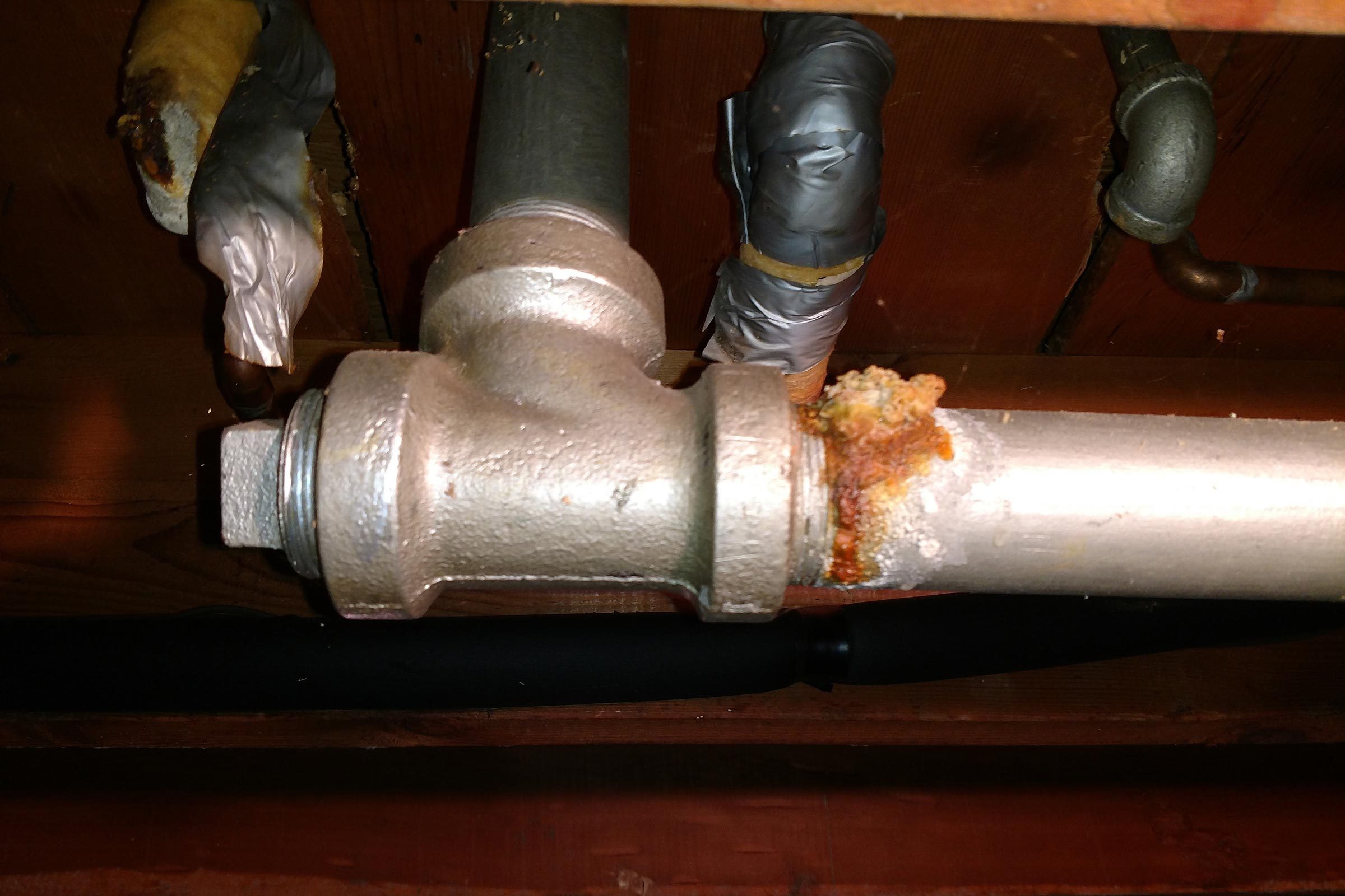badly clogged pipes
