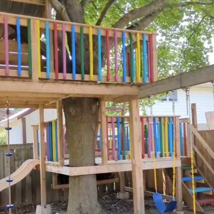 Colorful Treehouse @mylittlezoos Via Tiktok