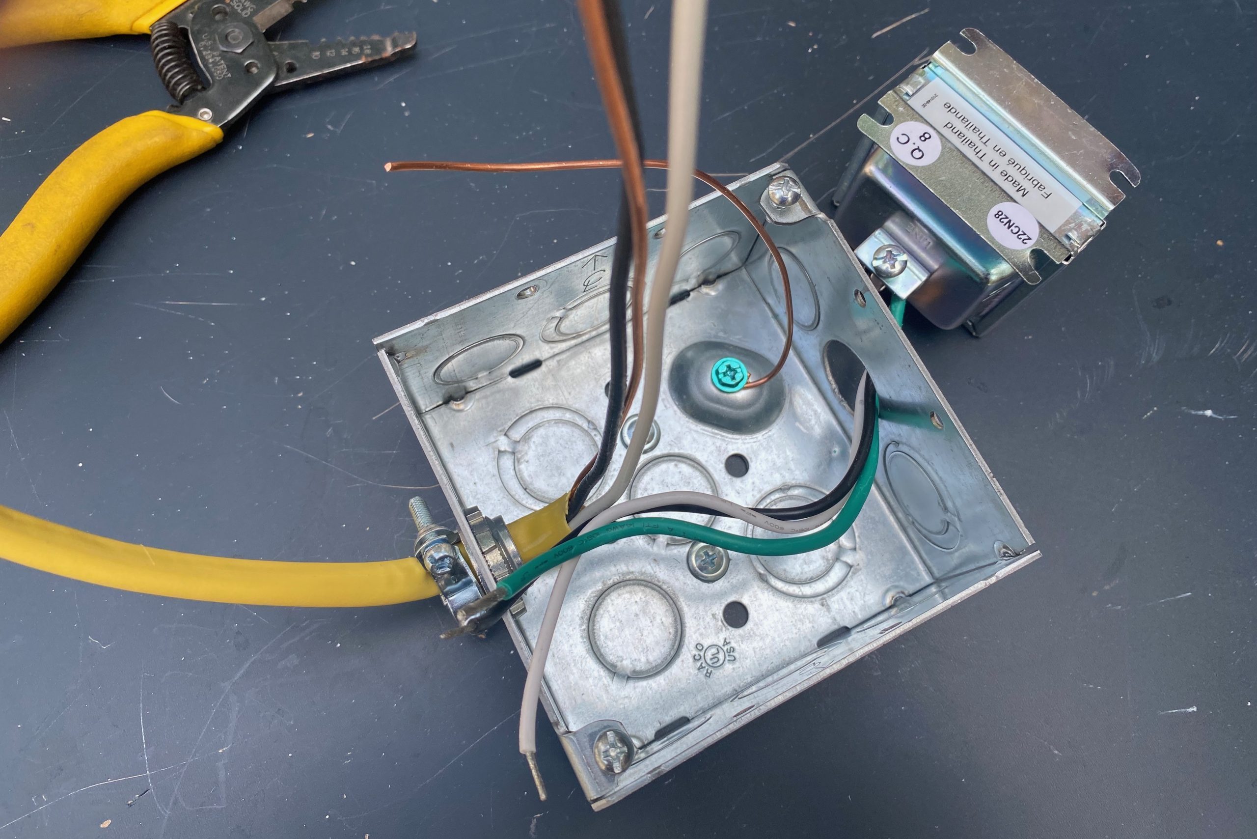 Doorbell Feed Line Through Box