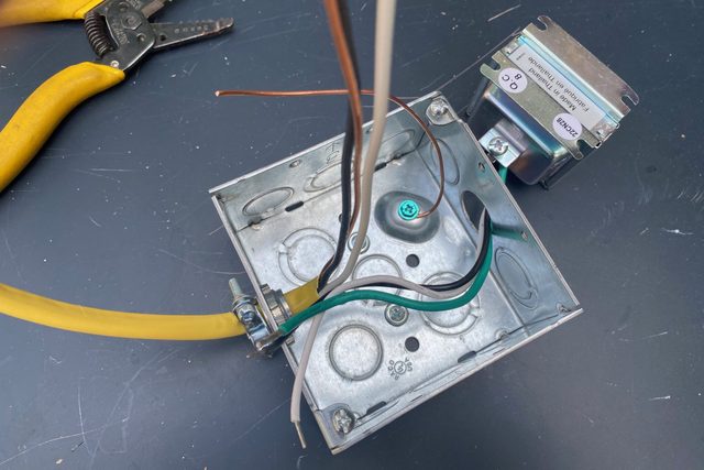 Doorbell Feed Line Through Box