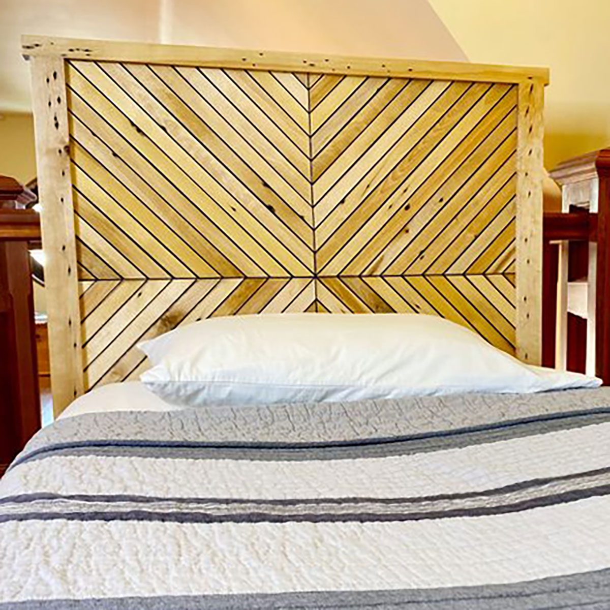 Wooden headboard