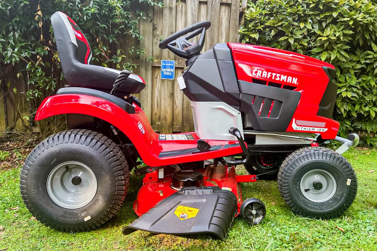 We Tried the Craftsman Electric Lawn Mower, a Riding Mower for Tight Spaces