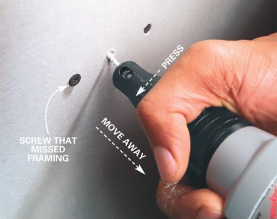 Remove Screws Drywall