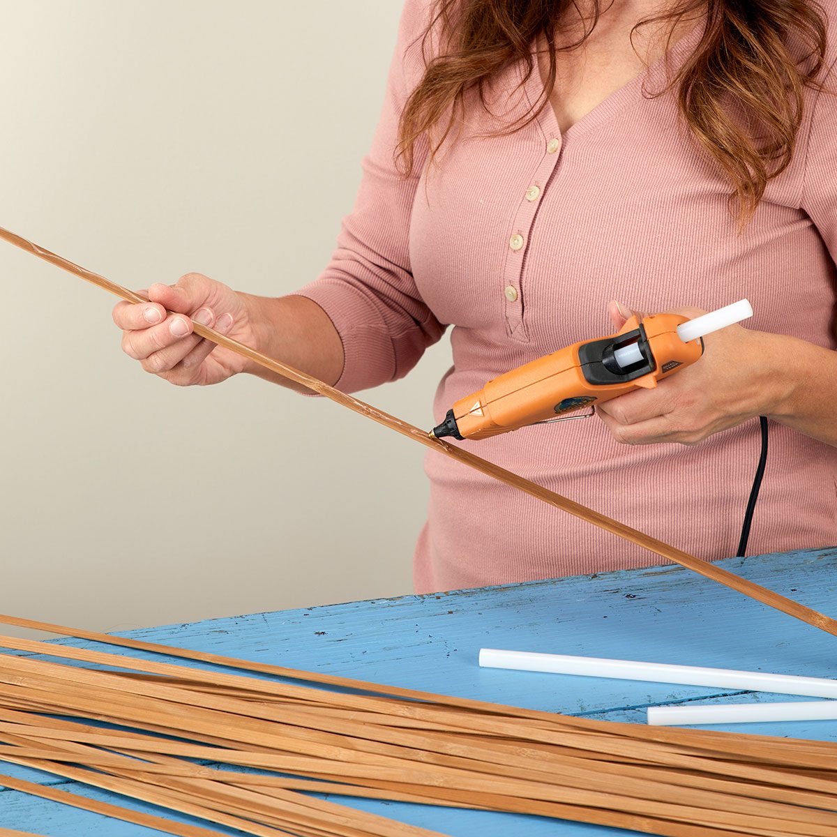 Glueing Wooden Blinds for Wall Panels