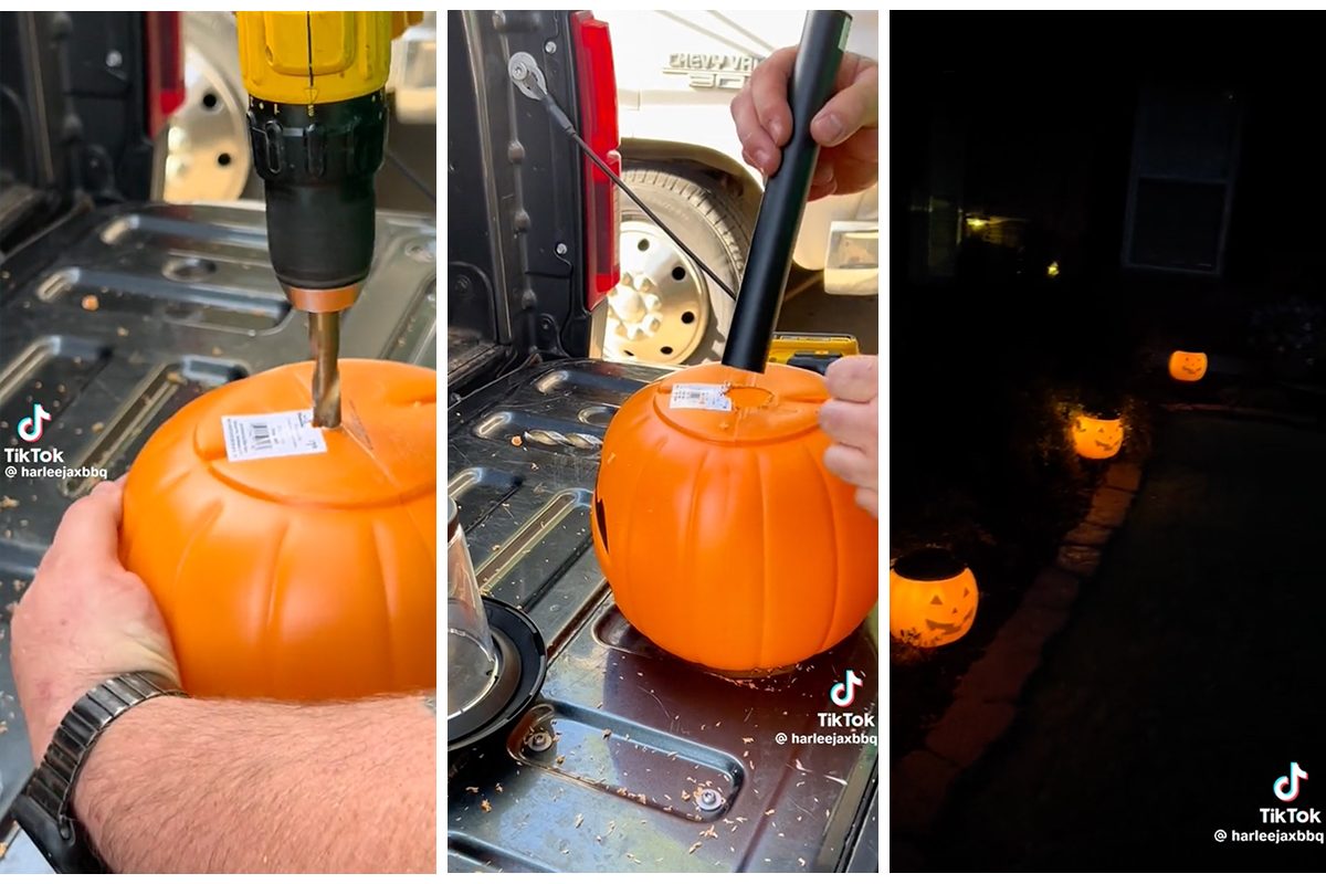 Light Up the Night with These Spooky DIY Pumpkin Solar Lights