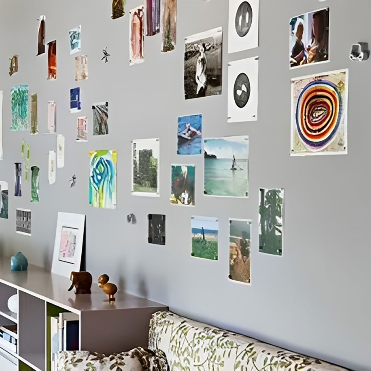 Wall with lot of papers