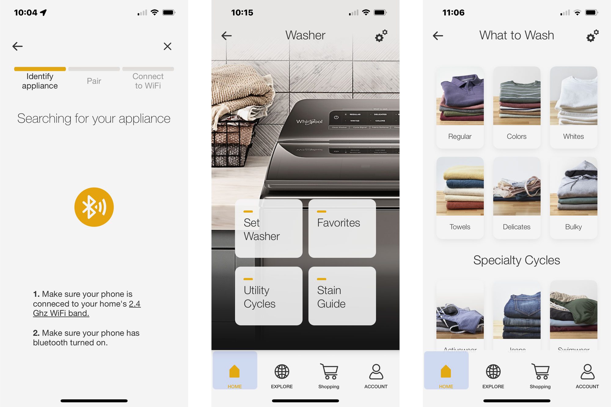 Whirlpool 2 In 1 Removable Agitator Washing Machine App Screenshots