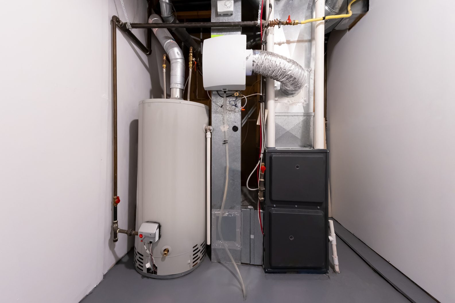 A home high efficiency furnace. Furnace Dual Stage Electronically Commutated Motors
