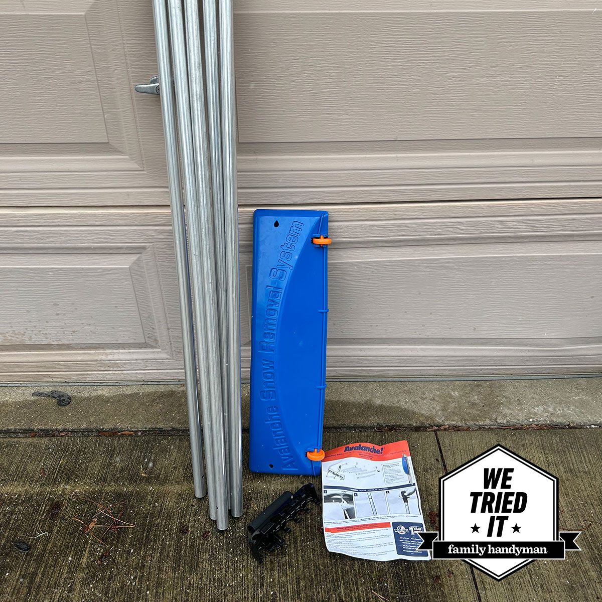 snow rack disassembled