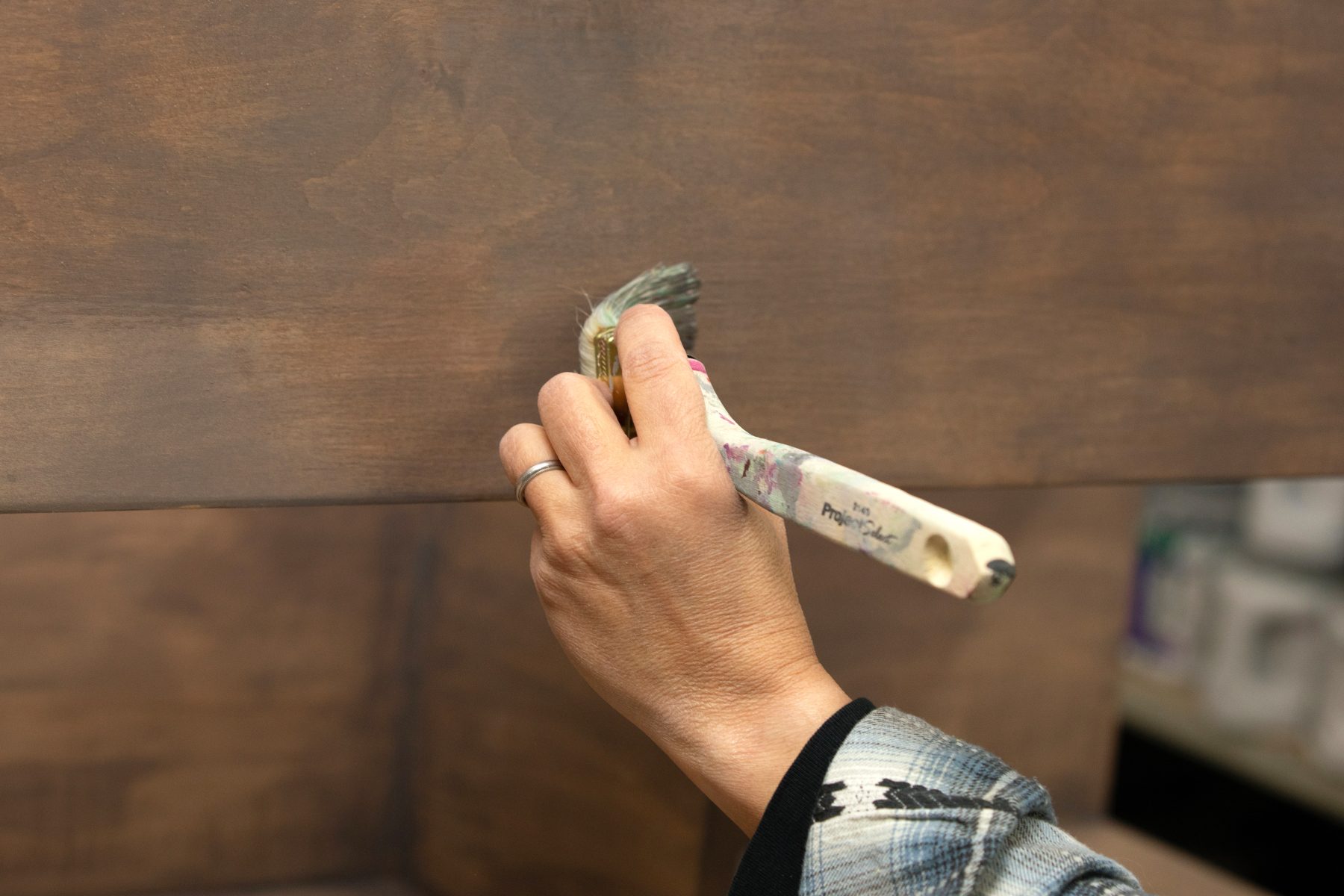 How To Build A Bathroom Vanity Apply sealer