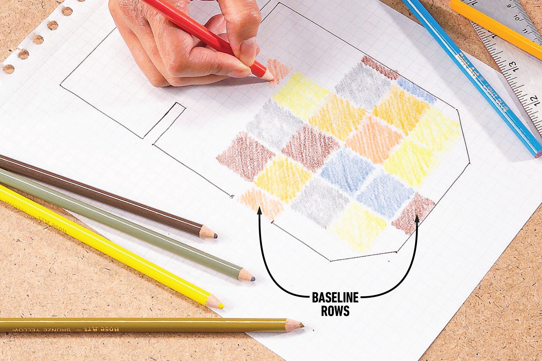 How To Install Carpet Tiles draw a layout