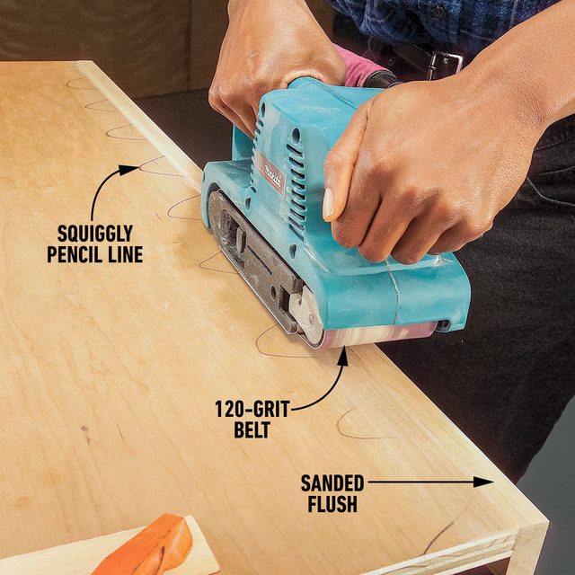 How To Install Edging For Plywood Lightly Sand The Nosing