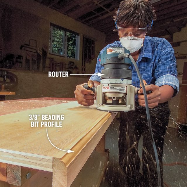 How To Install Edging For Plywood Rout The Nosing