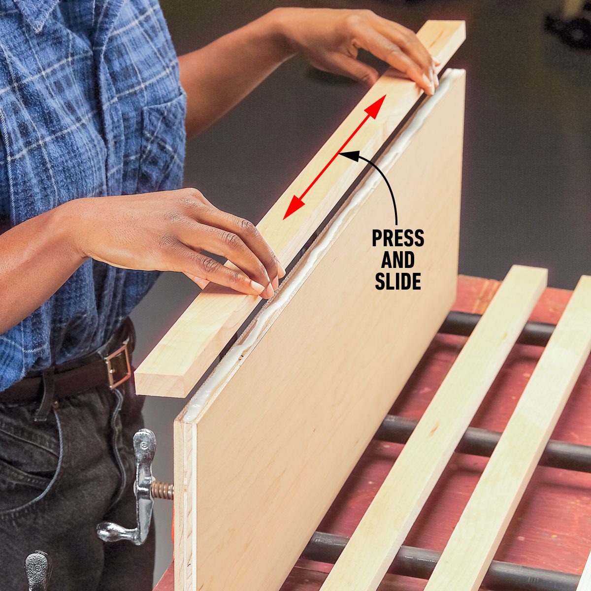 How To Install Edging For Plywood Spread The Glue