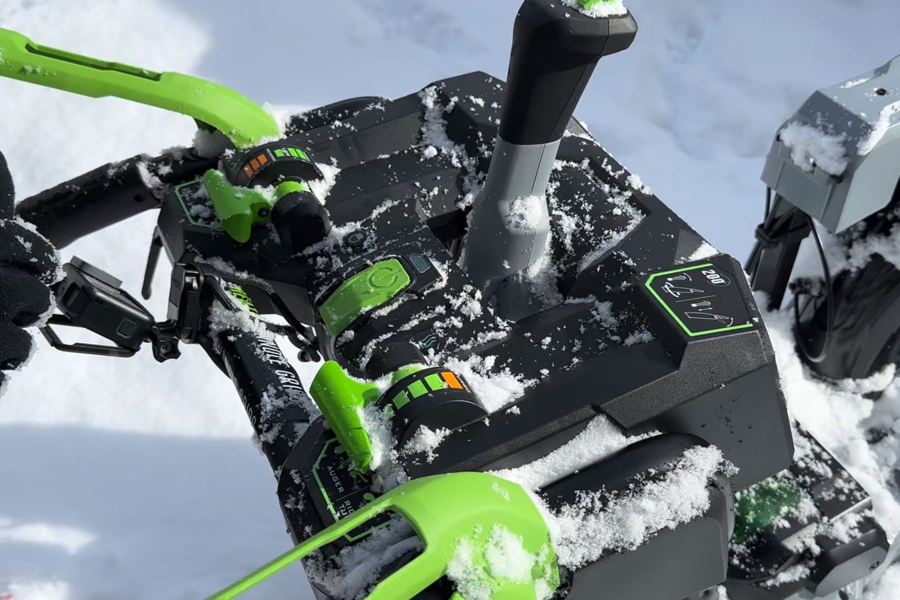 The dashboard of the Ego Snow Blower Pamela Bondurant/Family Handman