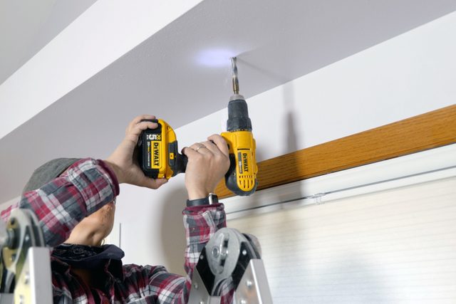 How To Hang A Plant From The Ceiling Pre drill drywall anchor