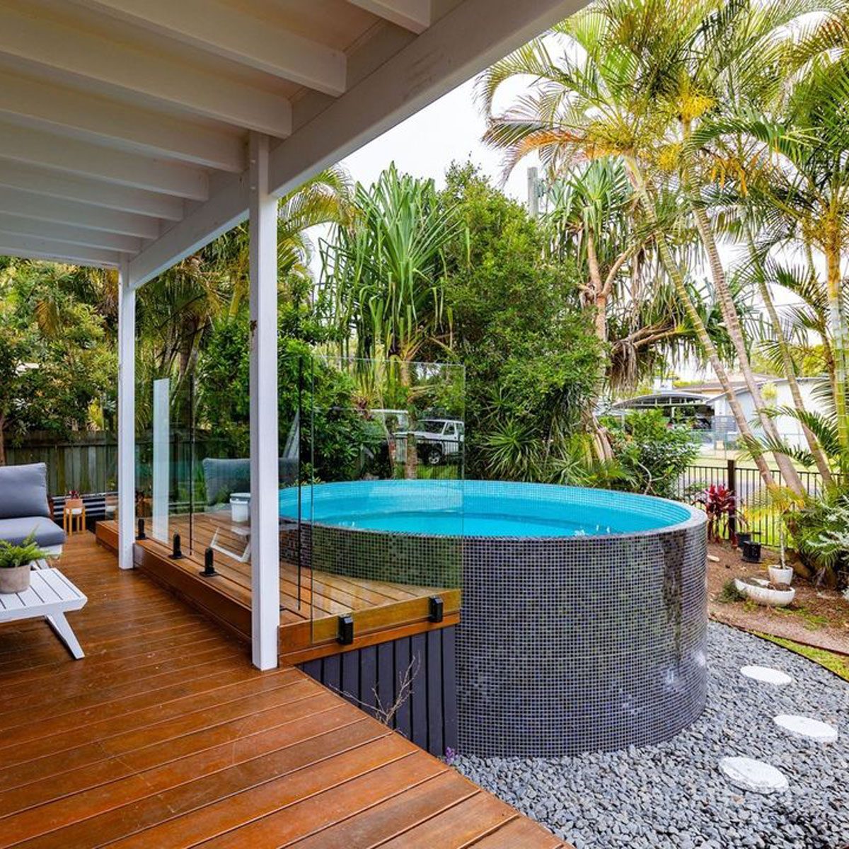 Connecting Above Ground Pool Deck