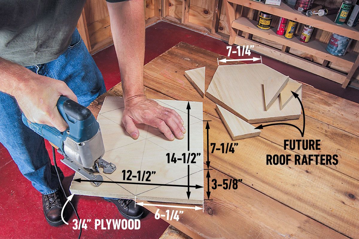 Cut out gazebo pieces