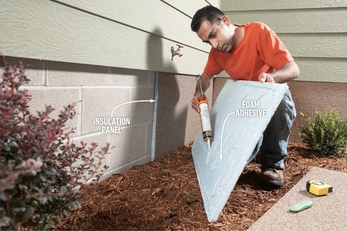 What Can You Do To Hide Bare Foundation Walls On Your House Installing insulation panels for termite-free areas