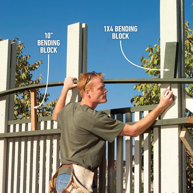 How To Build A Privacy Screen On Your Patio Mark the Top Cap Locations