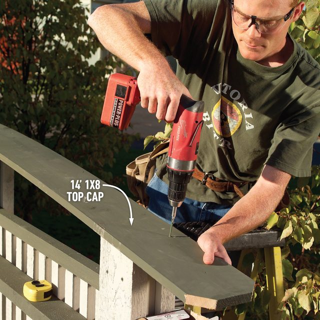 How To Build A Privacy Screen On Your Patio Attach the Top Cap