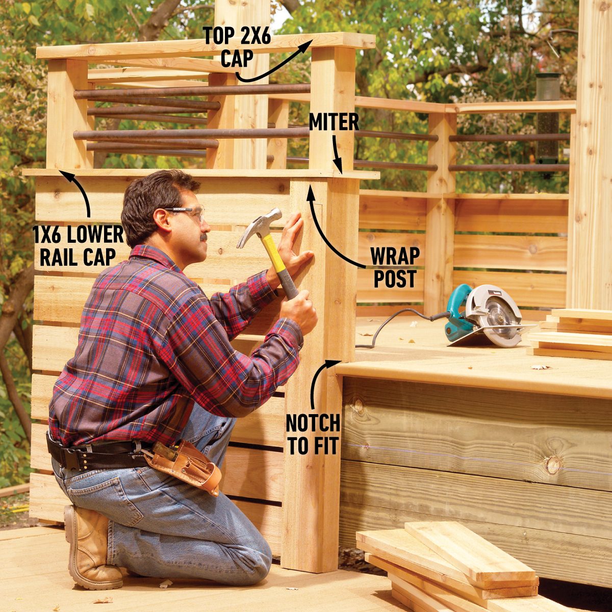 Install the horizontal 1x6s