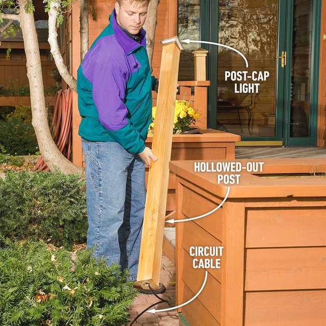 How To Install Low Voltage Deck Lighting New technique for low voltage deck post lights