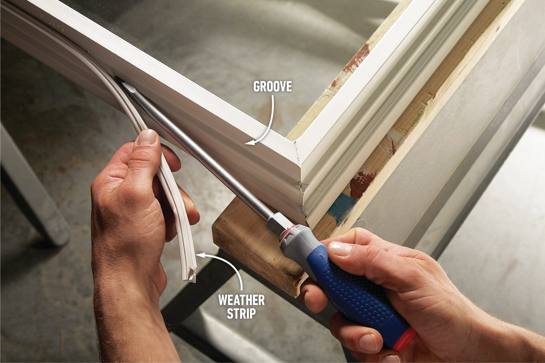 How To Repair Casement Windows Remove weather stripping
