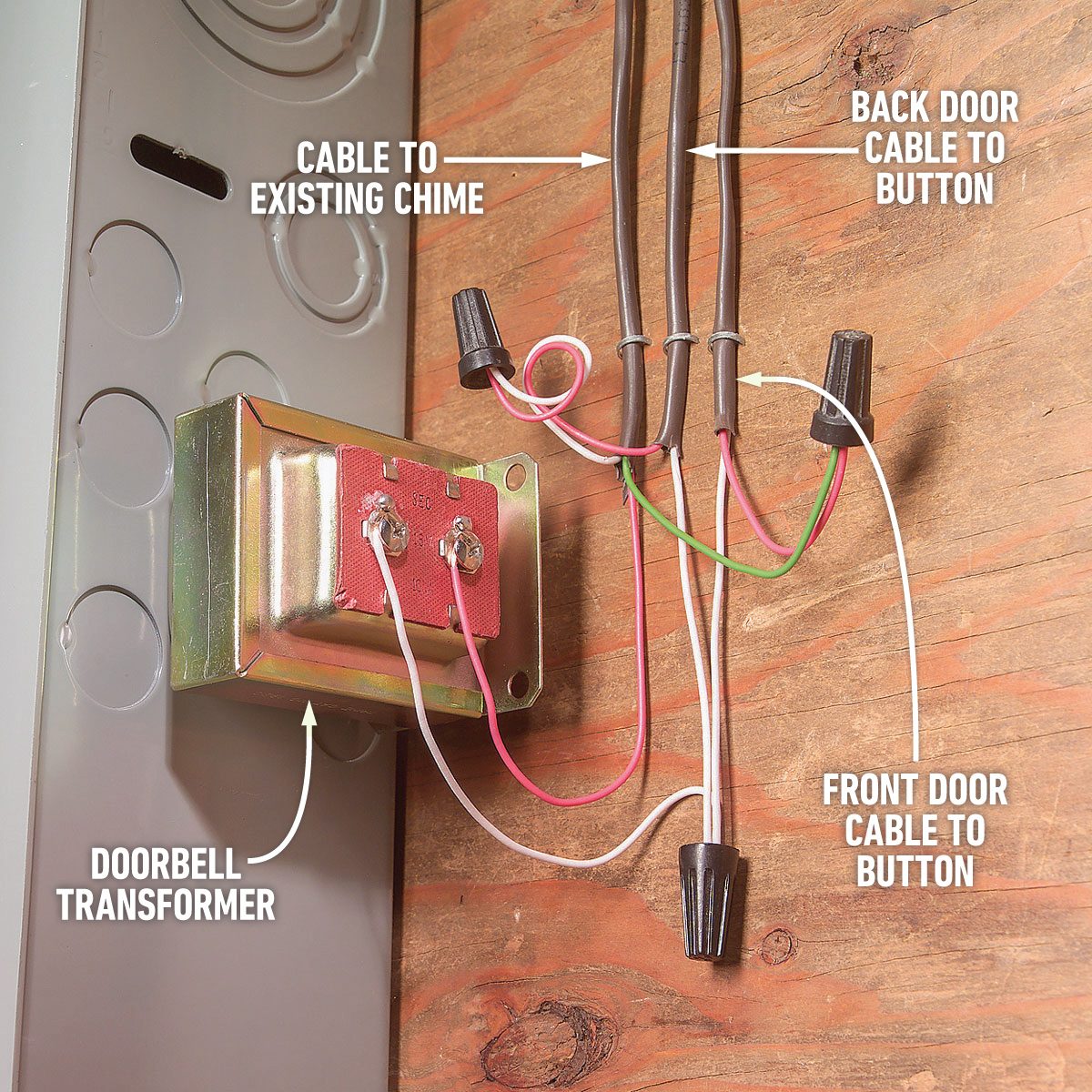 How To Wire A Second Doorbell Chime Replace The Transformer 