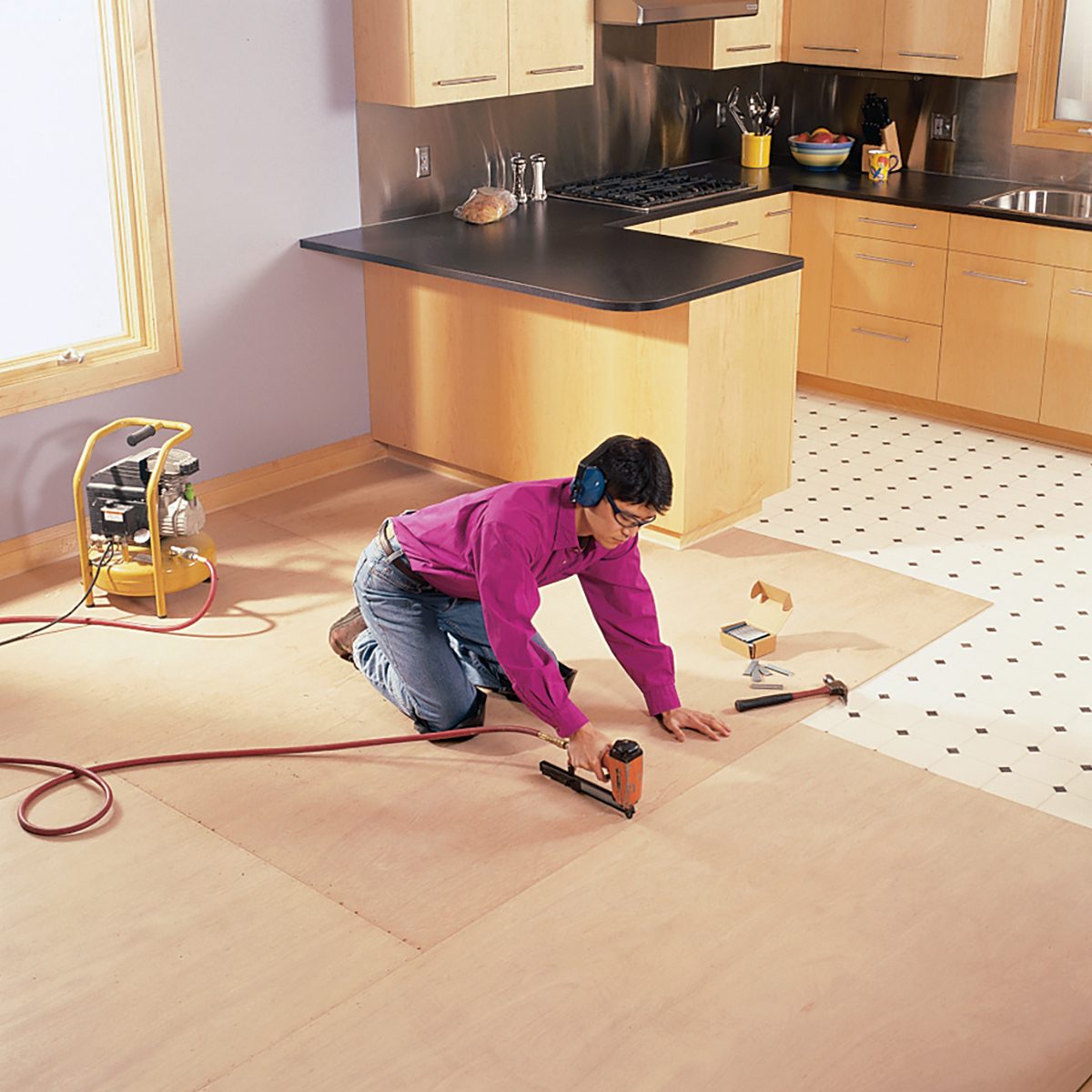 How To Lay A Vinyl Tile Floor Vct Flooring Fh01nov 01967 007 Yvedit