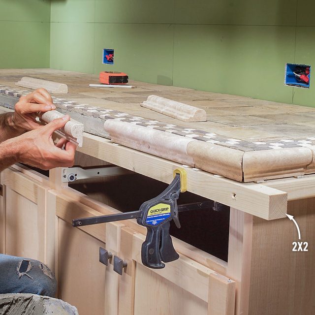 Clamp A Ledger To Support The Front Edge