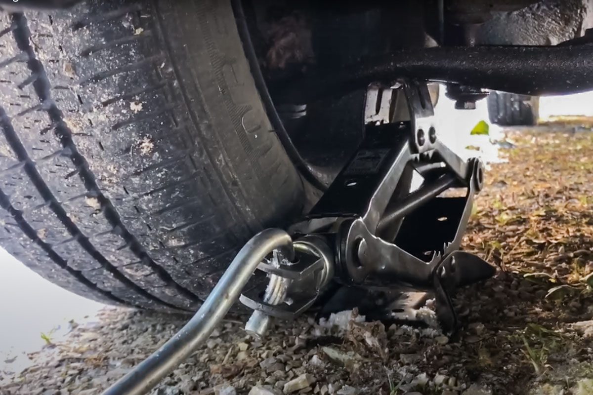 Prepare To Remove The Front Left Wheel