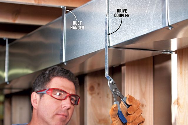 How To Flatten Basement Ductwork To Gain Space