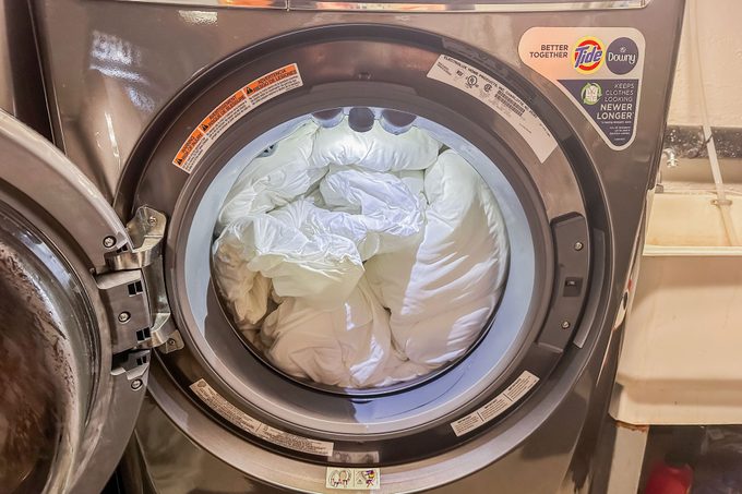 Electrolux Washer And Dryer comforter in washer