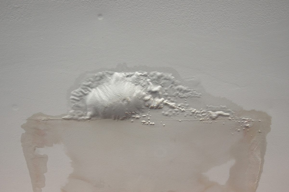 bubbling ceiling due to water damage