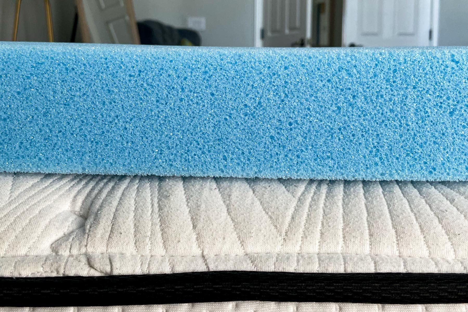 Amazon Basics Cooling Gel Infused Memory Foam Mattress Topper