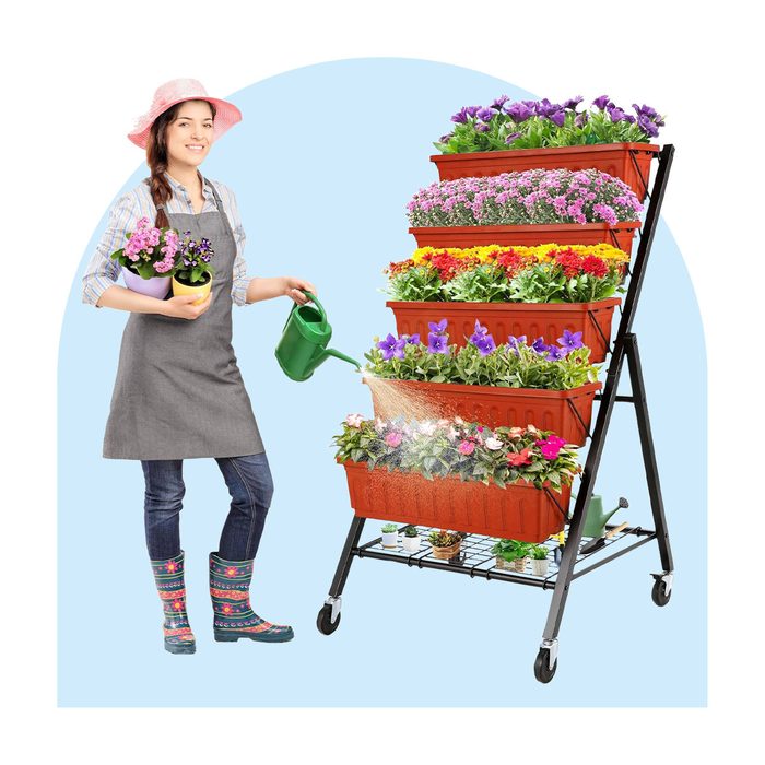 Homdox 4ft Vertical Garden Bed