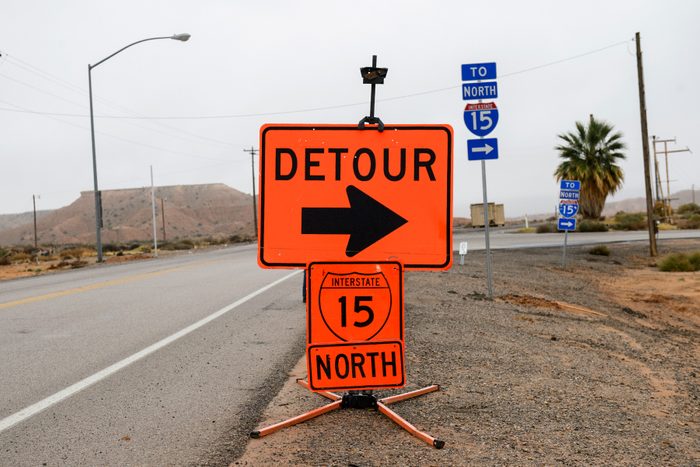 Road Sign Colors And What They Mean Orange Gettyimages 956634704